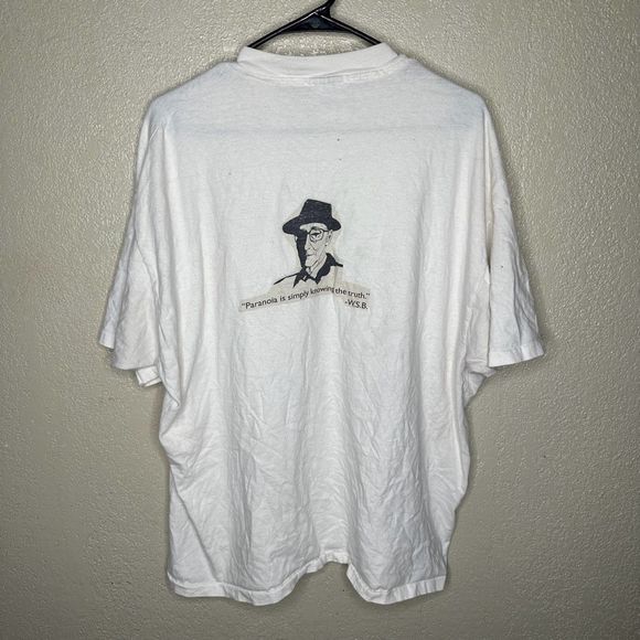 Vintage William S. Burroughs Portrait T Shirt XXL - Picture 4 of 7